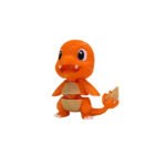 Zookies Articulated Fire Lizard: orange lizard character with a flame-shaped tail