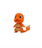 Zookies Articulated Fire Lizard: orange lizard character with a flame-shaped tail