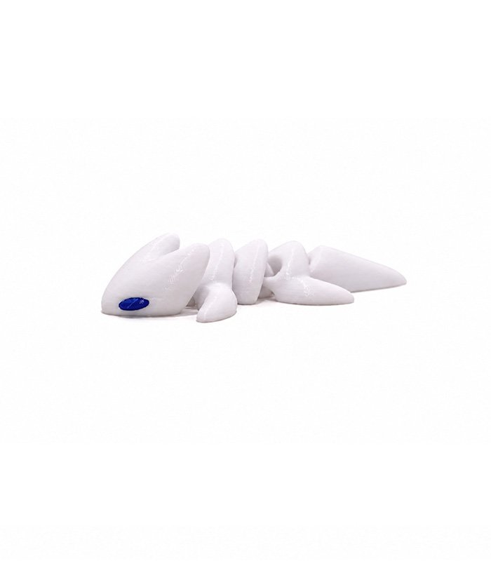 Zookies Articulated White Shark: white shark figure with a segmented body