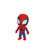 Zookies Mini Spider Hero Figure wearing a red mask and a red and blue suit
