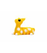 Zookies Cute Flexi Deer: yellow deer figure with white spots and a segmented body