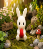 Zookies Bunny with Heart 3D printed rabbit collectible