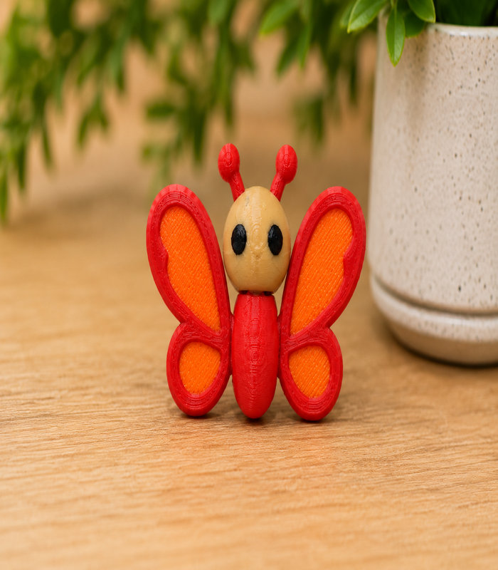 Zookies Cute Butterfly Mini Figure 3D printed collectible