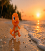 Zookies Articulated Fire Lizard 3D printed collectible