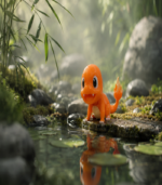Zookies Articulated Fire Lizard 3D printed collectible