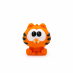 Zookies Mini Orange Cartoon Cat: orange cat figure with large round eyes