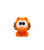 Zookies Mini Orange Cartoon Cat: orange cat figure with large round eyes