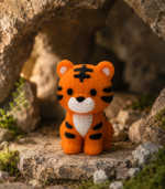Zookies Textured Tiger 3D printed collectible