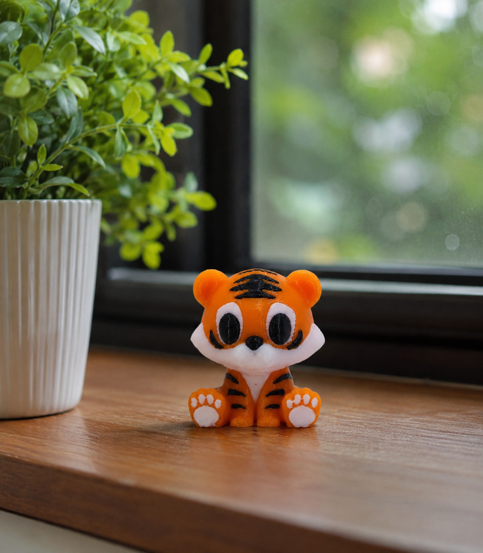 Zookies Baby Tiger 3D printed collectible